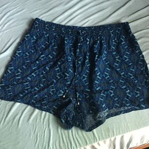 Forever 21 Geometric Drawstring Shorts